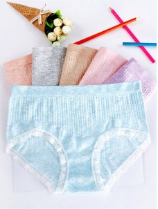 6 Colors One Size Cotton Seamless Underwear