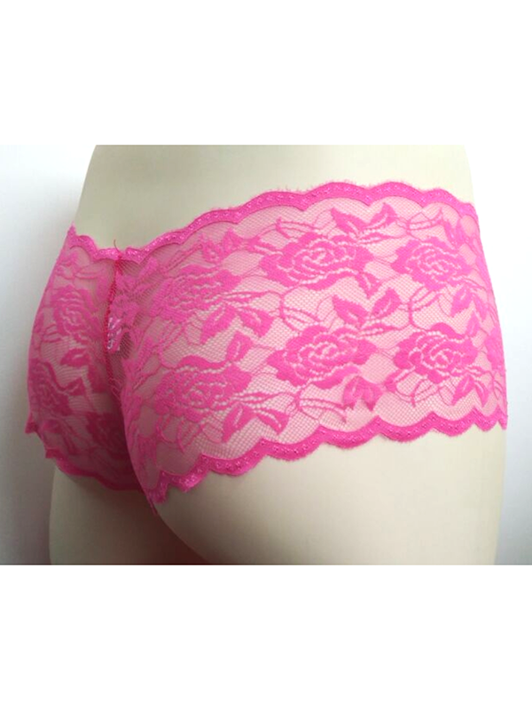 5 Colors Mens Lace Sexy Transparent Underwear 
