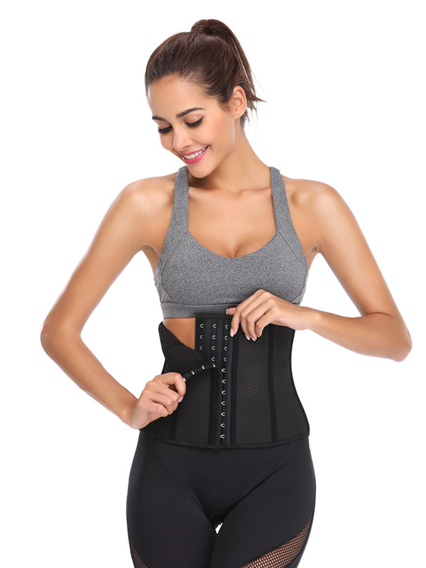 2018 Black Slimming Waist Trainer Corset Underbust Girdle