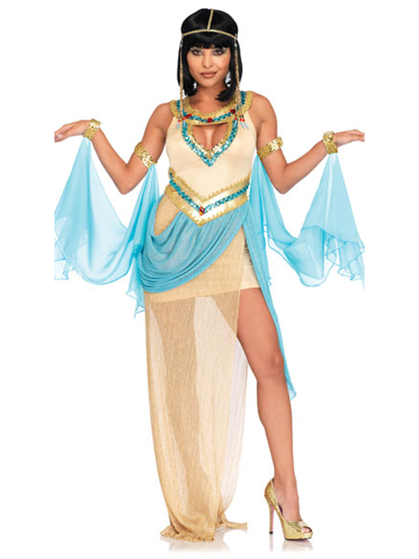 Queen Cleopatra Costume Halloween Sexy Arab Women Costumes 