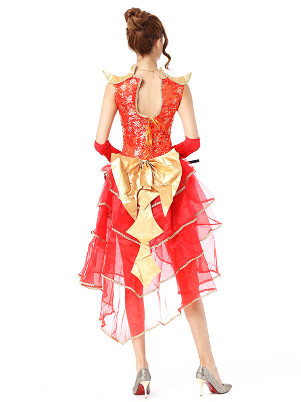 Red Queen Cosplay Masque Adult Deluxe Women Costume 