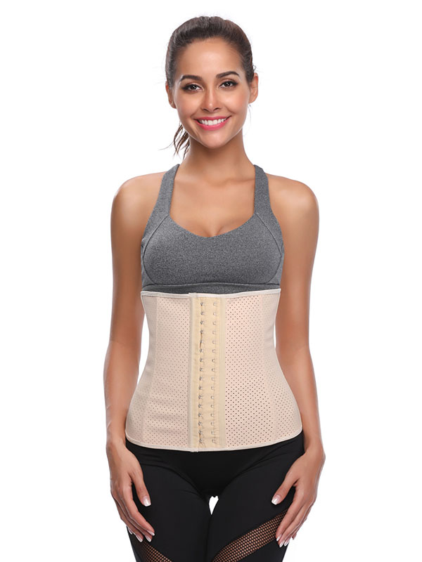 Sexy Breathable Slimming Hot Body Shapers Underbust Corset Apricot