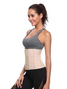 2018 Apricot Slimming Waist Trainer Corset Underbust Girdle