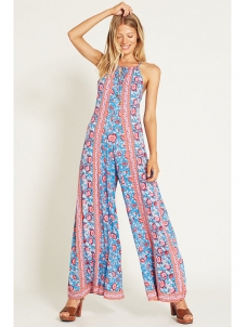 Casual Fashion Floral Loose Strap Sleeveless Summer Jumpsuit