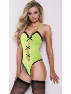 Hot Women Sexy Green Bandage Bodysuit Lingerie