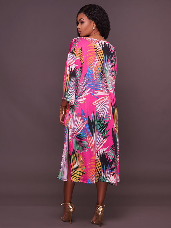 Floral Print Bandeau Short Sleeve High Waist Bikini Swimsuit