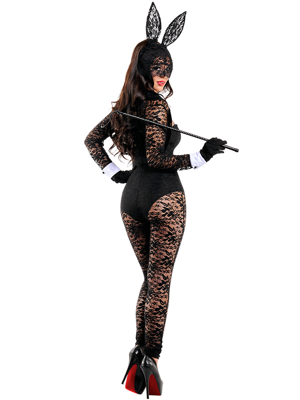 Sexy Lace Bunny Costume Jumpsuit