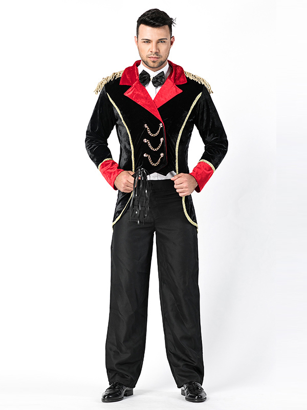 Handsome Men Hallter Magician Costume 