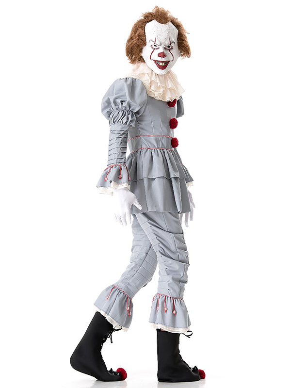 Men Clown Cosplay Halloween Costume
