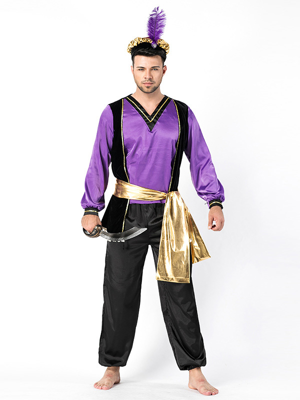 Men Cosply Aladdin Lamp Costume