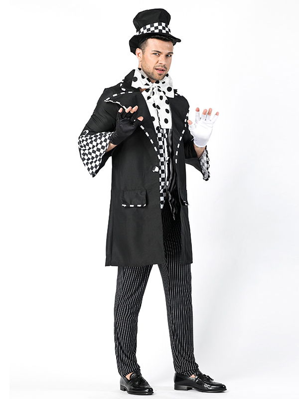 Men Magician Cosplay Halloween Costume 