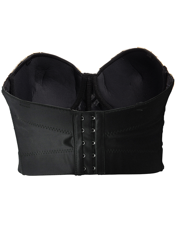 Women Sequins Crop Top Bustier Bra