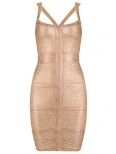 Sexy Women Sleeveless Bodycon Bandage Mini Dress