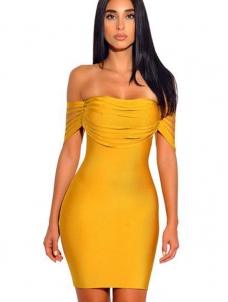 Strapless Bodycon Mini Bandage Dress