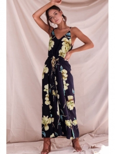 Summer Lace Strappy Long Jumpsuit