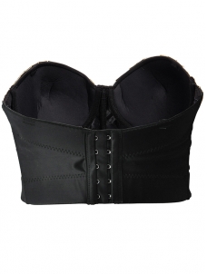 Women Sequins Crop Top Bustier Bra