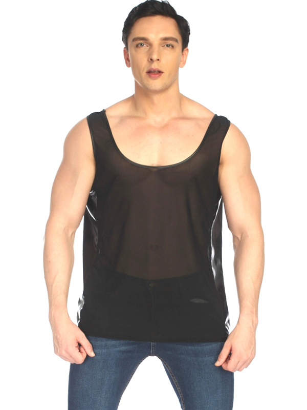 Sexy Transparent Men Tank