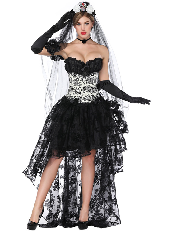 Stain Lace Up Sleeveless Corset Dress 