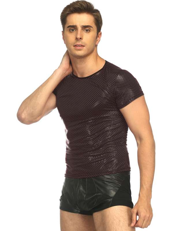 Vinyl Fitness Men Lingerie Black