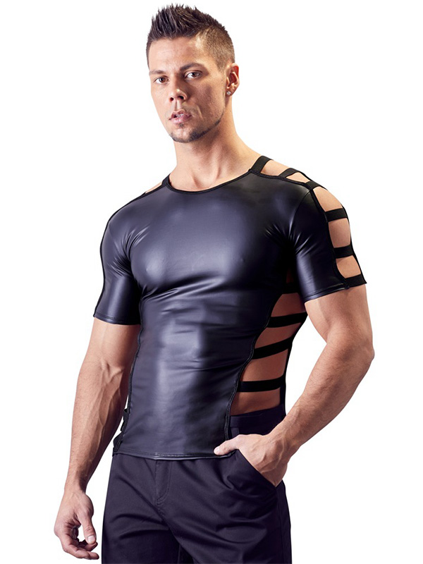 Vinyl Fitness Men Lingerie Black