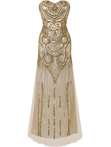 Elegant Off-Shoulder Straight Sequin Dresses 