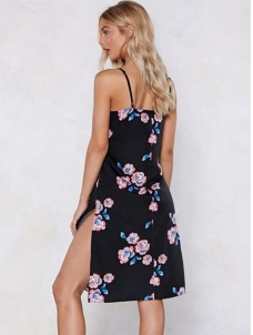 Floral Fashionable Women Midi Dresses