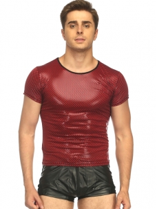 Vinyl Fitness Men Lingerie Red