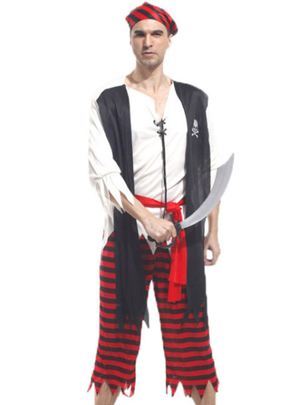 Caribbean Jack Men Cosplay Pirate Costume