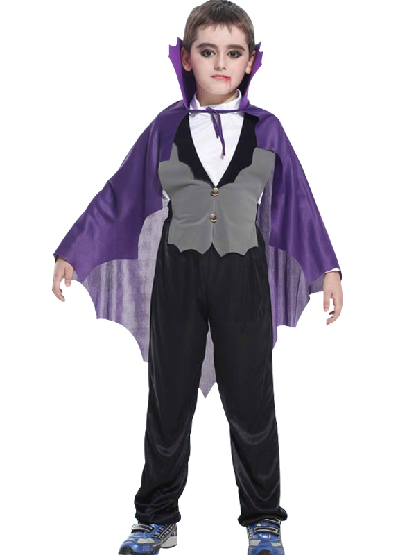 Child Vampire Blue Tulle Cloak Costume for Halloween