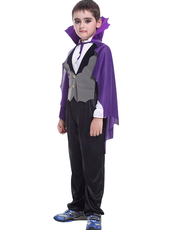 Child Vampire Blue Tulle Cloak Costume for Halloween