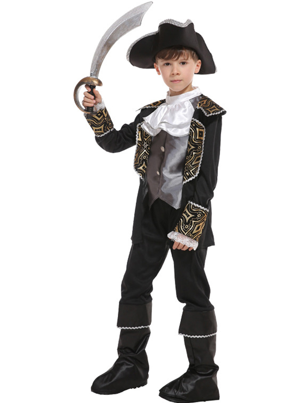 Deluxe Halloween Costume Pirate boy Costume