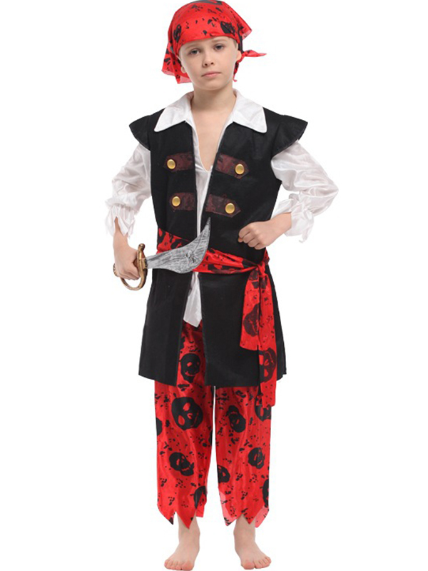 Fashion Halloween Pirate Mascot Dance Kids Costumes