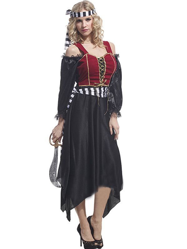 Fashion Woman  Halloween Custome With Headscarf