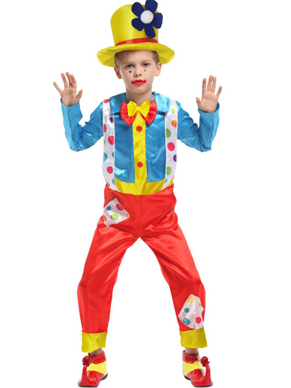 Funny Party Clown Boy Costumes