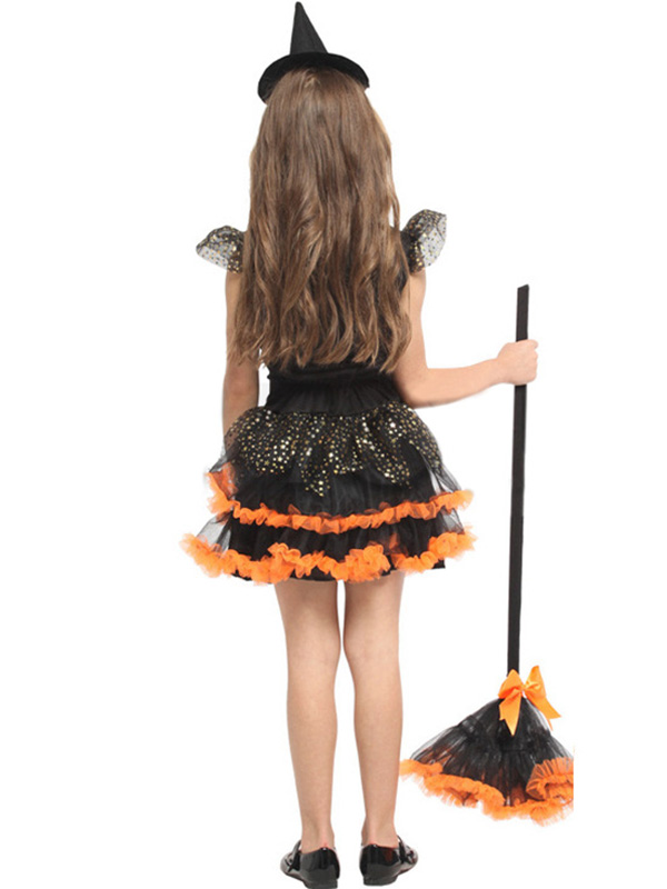 Girls Witch Halloween Cosplay Costume