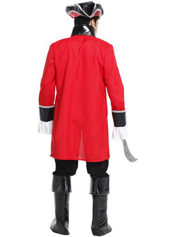 Men Pirate Captain Cosplay Costume