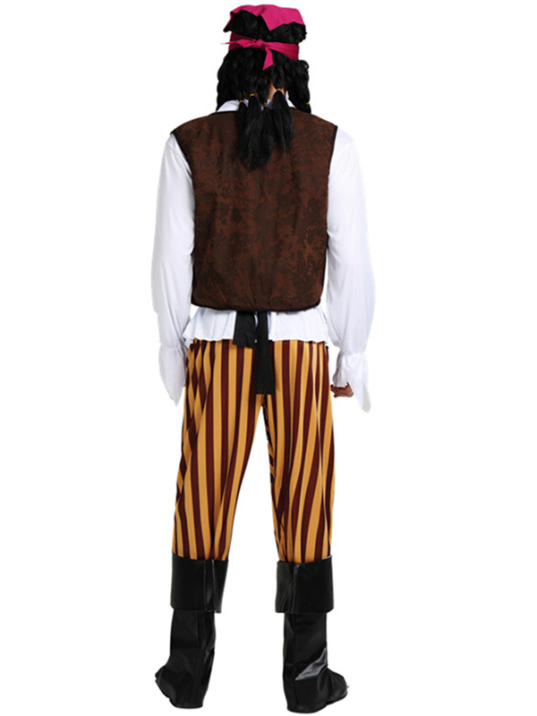 Men Pirate Halloween Costume with Hat