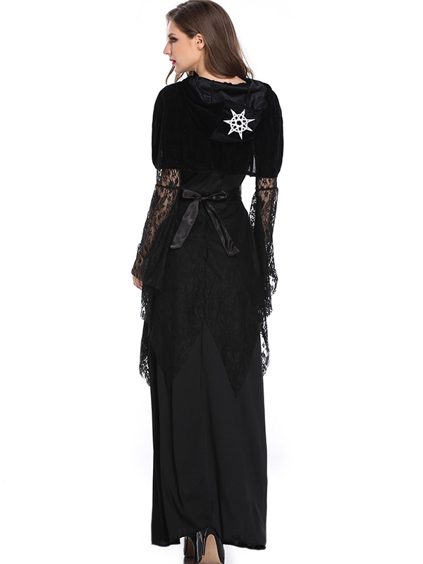 New Design Women Witch Black Dress Costume
