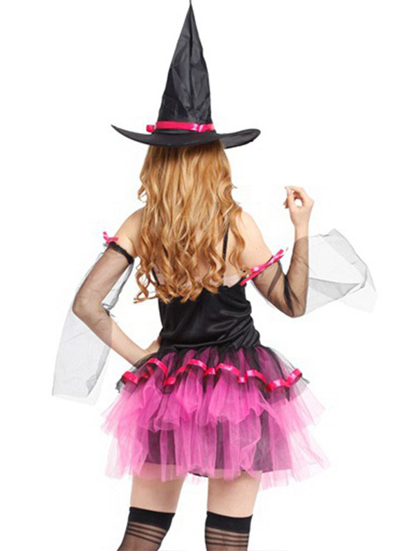 Pretty Pink Witch Dress Halloween Costume