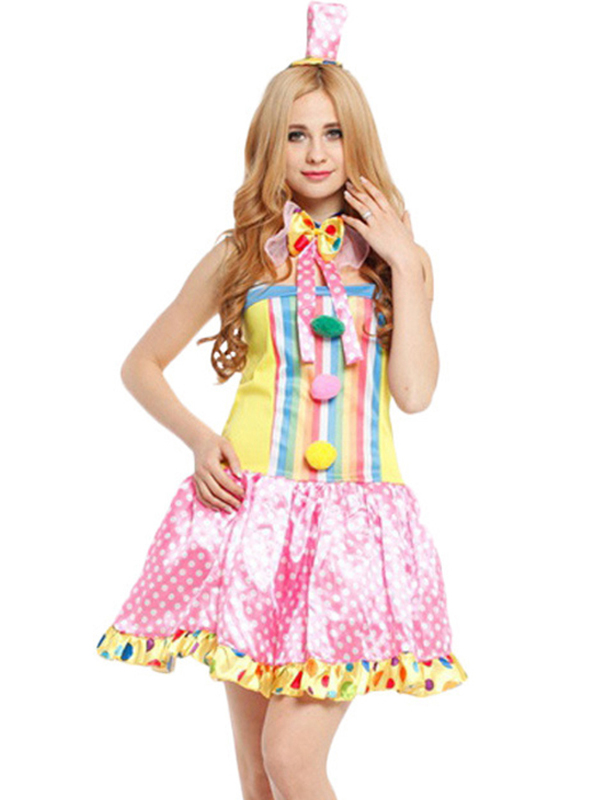 Women Clown Costume Party Dresses 