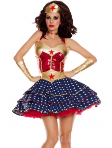  Classic Party Super Heroine Costume