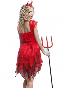  Halloween Carnival Fancy Women Devil Dress
