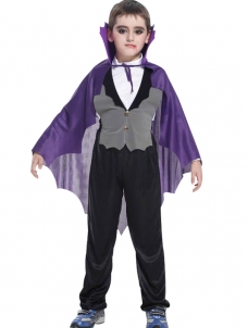 Child Vampire Blue Tulle Cloak Costume for Halloween