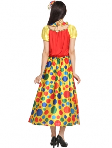 Fancy Female Clown Dress  Halloween Costume