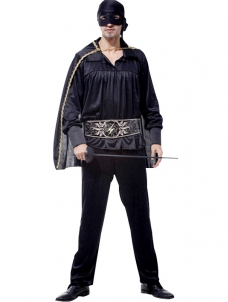 Man Zorro Masked Suit Cosplay Costume