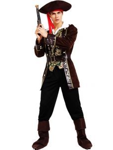 Men Cosplay Pirate Long Sleeve Costume