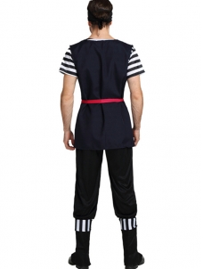 Men Cosplay Pirate Short Sleeve Costume