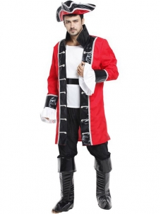 Men Pirate Captain Cosplay Costume