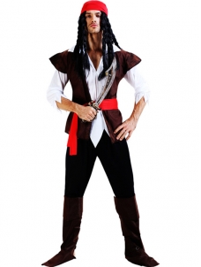 Men Pirate Cosplay Costumes for Halloween