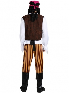 Men Pirate Halloween Costume with Hat